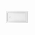 thumbnail image 1 of Elegant Kitchen & Bath STY01-L6036 60 x 36 in. Single Threshold Shower Tray Left Drain, Glossy White, 1 of 10