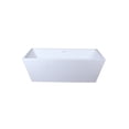 thumbnail image 1 of 67 inch soaking rectangular bathtub in glossy white, 1 of 2