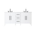 thumbnail image 1 of Elegant Lighting VF29372DWH Millie 72" Free Standing Double Basin Vanity Set - White, 1 of 7