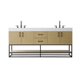 thumbnail image 1 of Elegant Lighting VF29272DMHB Caroline 72" Free Standing Double Basin Vanity Set - Brown, 1 of 7