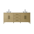 thumbnail image 1 of Elegant Lighting VF29384DMHB Millie 84" Free Standing Double Basin Vanity Set - Brown, 1 of 7
