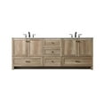 thumbnail image 1 of Elegant Kitchen and Bath 84 Inch Double Bathroom Vanity In Natural Oak, 1 of 7