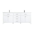 thumbnail image 1 of Elegant Kitchen and Bath 84 Inch Double Bathroom Vanity In White, 1 of 7