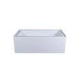 thumbnail image 1 of Elegant Kitchen and Bath Alcove soaking bathtub 32x60 inch left drain in glossy white, 1 of 15