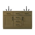 thumbnail image 1 of Elegant Kitchen and Bath Alden 54 inch Double Bathroom Vanity in Chestnut Brown, 1 of 10
