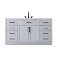 thumbnail image 1 of Elegant Kitchen and Bath Alden 60 Inch Single Bathroom Vanity In Grey, 1 of 13