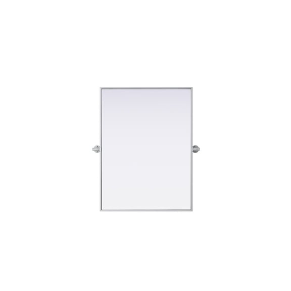 Elegant Kitchen and Bath Amoura 24X32 Pivot Mirror In Silver