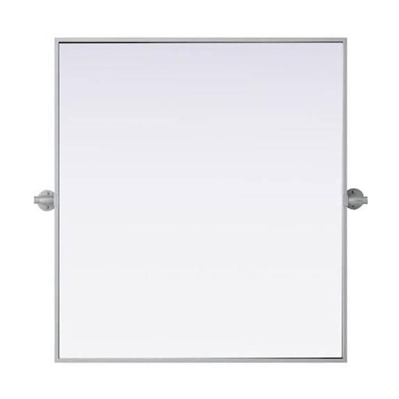 Elegant Kitchen and Bath Amoura 27X30 Pivot Mirror In Silver