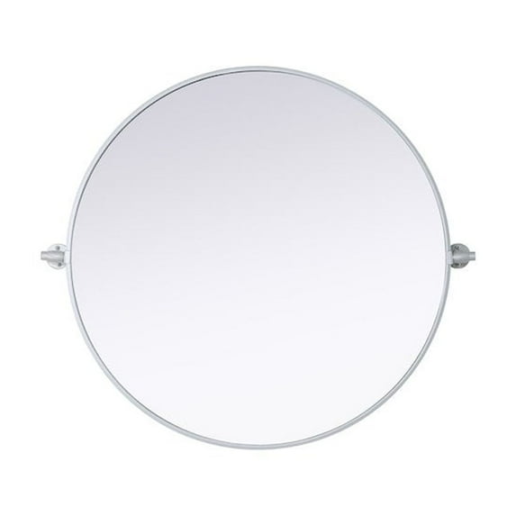 Elegant Kitchen and Bath Amoura 30X30 Pivot Mirror In Silver