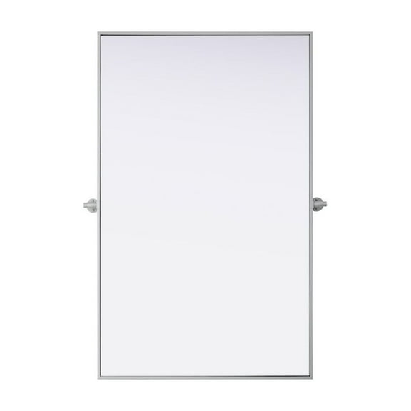 Elegant Kitchen and Bath Amoura 48X30 Pivot Mirror In Silver