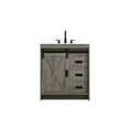 thumbnail image 1 of Elegant Kitchen and Bath Austin 30 Inch Single Bathroom Vanity In Rustic Grey, 1 of 15
