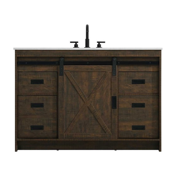 Elegant Kitchen and Bath Austin 48 Inch Single Bathroom Vanity In Expresso