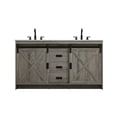 thumbnail image 1 of Elegant Kitchen and Bath Austin 60 Inch Double Bathroom Vanity In Rustic Grey, 1 of 15