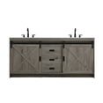 thumbnail image 1 of Elegant Kitchen and Bath Austin 72 inch Double Bathroom Vanity in Rustic Grey, 1 of 10
