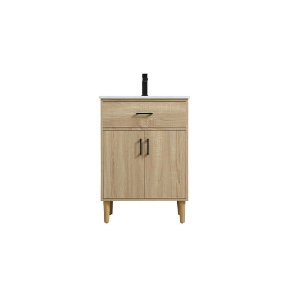 Elegant Kitchen and Bath Chandler 24 inch Single Bathroom Vanity in Mango Wood