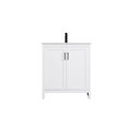 thumbnail image 1 of Elegant Kitchen and Bath Finnley 30 Inch Single Bathroom Vanity In White, 1 of 13