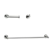 Freya 3-Piece Bathroom Hardware Set in Chrome