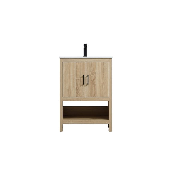 Elegant Kitchen and Bath Ira 24 Inch Single Bathroom Vanity In Mango Wood