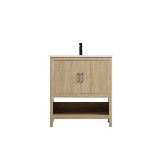 Elegant Kitchen and Bath Ira 30 Inch Single Bathroom Vanity In Mango Wood