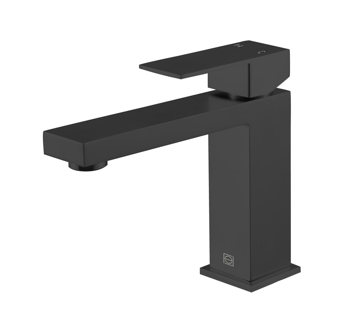 Matte Black Stainless Steel Single-Handle Bathroom Faucet
