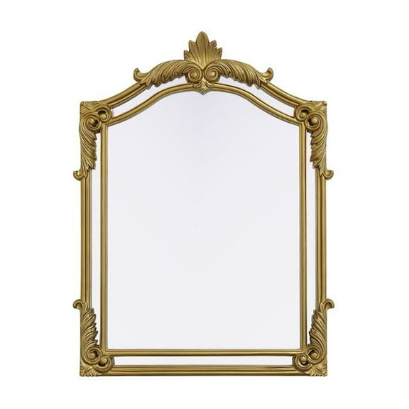 Elegant Kitchen and Bath Madeline 31.5X42 Traditional Mirror In Gold Leaf