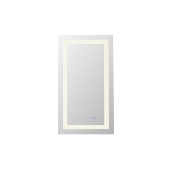 Elegant Kitchen and Bath Riven 36x20 LED Mirror, Adjustable Color 3000K/4200K/6400K