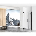 thumbnail image 1 of Elegant Kitchen & Bath SD404-4872MBK 48 x 72 in. Flynn Semi-Frameless Hinged Shower Door, Matte Black, 1 of 1