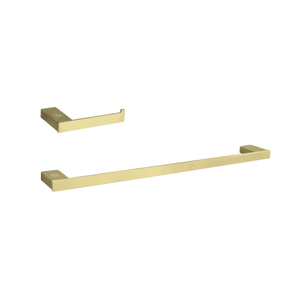 Brushed Gold Stainless Steel Bathroom Hardware Set
