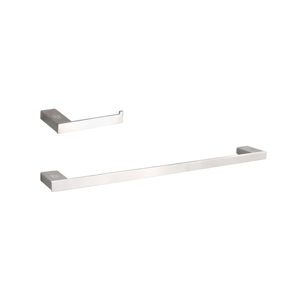 Brushed Nickel 2-Piece Bathroom Hardware Set