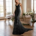 thumbnail image 1 of Elegant Lace Floral V Neck Backless Bodycon Dresses For Women Sexy Cut Out Low Back Sleeveless Maxi Dress Wedding Guest Summer Midi Dresses Casual Women Summer Tunic Dress V Neck Casual Loose Womens, 1 of 4