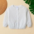 thumbnail image 1 of Elegant Lace Knit Cardigan for Girls Lightweight Openwork Autumn Jacket Soft Comfortable Toddler Wear, 1 of 8