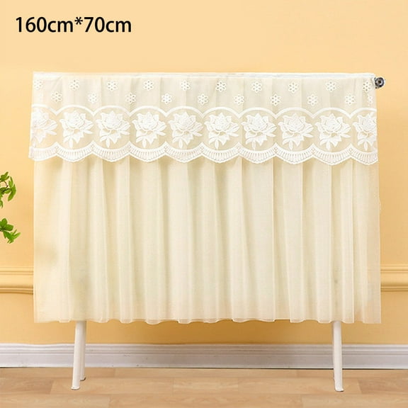 Elegant Lace Radiator Cover Dust Cover - Dustproof, Breathable & Easy To Clean 160cm