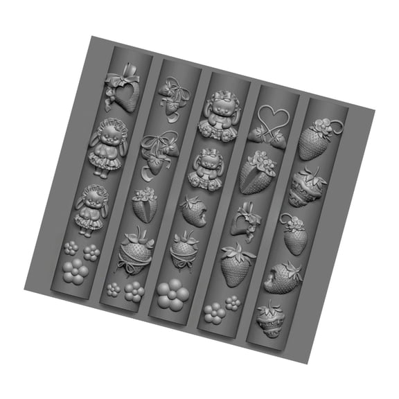 Elegant Lace Silicone Nails Art Mold Reusable Relief Template Professional Manicure Supplies for Crafting Accessories