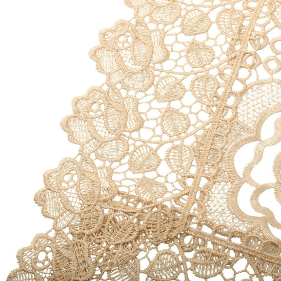 Elegant Lace Tablecloth For Candlelight Dinners Set The Mood For Romance 60×60Cm Smile Home