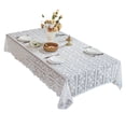 thumbnail image 1 of Elegant Lace Tablecloth For Dining Room Polyester Fabric Flower Pattern Design, 1 of 10
