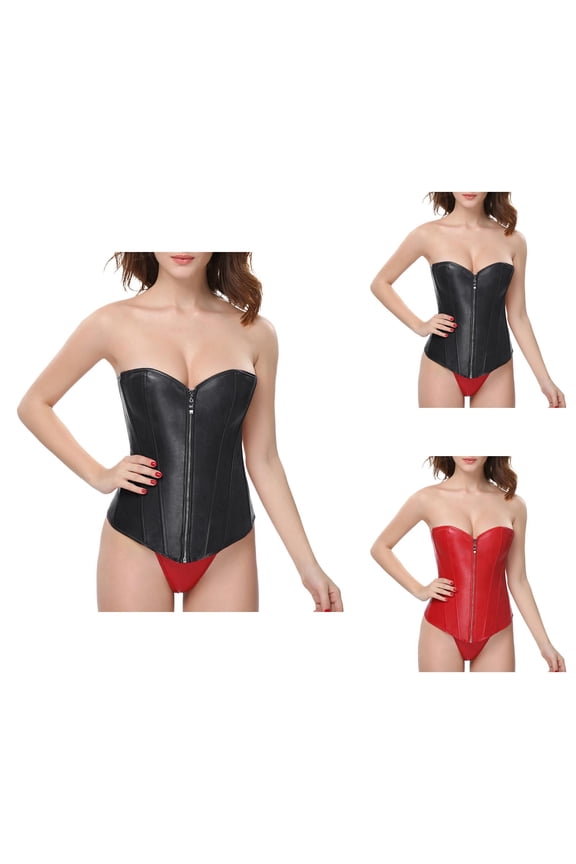 Elegant Lace-Up Corset Waist Trainer with Steel Boning & Zipper Closure, Latex Underbust Girdle for Women, Shaping Sport Cincher for Hourglass Body