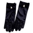 thumbnail image 1 of Elegant Ladies Formal Long Satin Evening Gloves with Pearl for Wedding Brides Opera and, 1 of 2