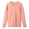 thumbnail image 1 of Elegant Ladies Thermal Underwear Top Quilted Long Sleeve Cardigan for Autumn Warmth and Casual Style, 1 of 3