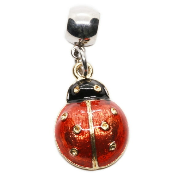 Elegant Lady Bug Charm for Jewelry - Perfect Ladybug Gifts and Accessories for Women and Girls - Exquisite Design for Bracelets, Necklaces, and More - Ideal Keepsake Charm