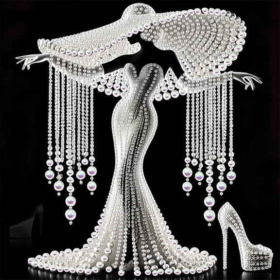 Elegant Lady Special Shape Diamond Art Painting Kit,5D DIY Rhinestone Art for Adults Beginners,DIY Drill Gem Art Woman Portrait Wall Decor with Multi-Shaped Diamonds,11.8x11.8 Inch Home Craft Gift(Q)