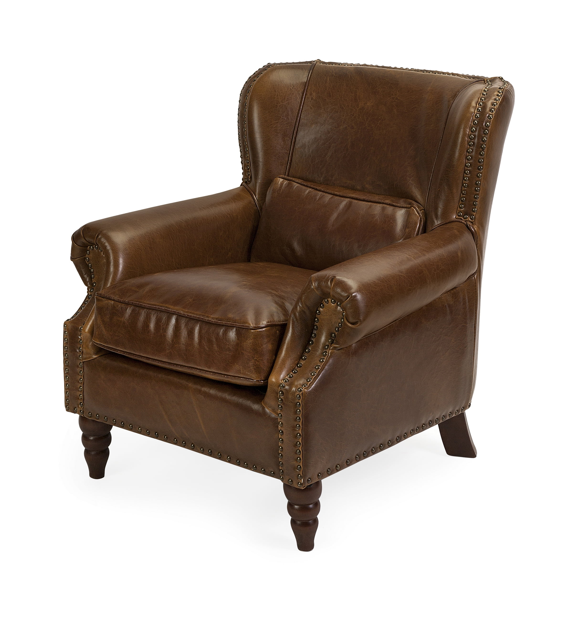 Elegant Lambert Leather Club Chair - Walmart.com