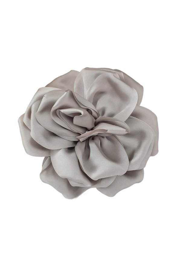 Elegant Lapel Pin 15cm Fabric Rose Flower Brooch for Women Dinner Party Jewelry