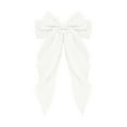 thumbnail image 1 of Elegant Large Chiffon Bow Barrettes For Women Polka Hair Clip Sophisticated Back Head Spring Accessory, 1 of 4