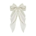 thumbnail image 1 of Elegant Large Chiffon Bow Barrettes For Women Polka Hair Clip Sophisticated Back Head Spring Accessory, 1 of 4
