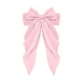 thumbnail image 1 of Elegant Large Chiffon Bow Hair Clip For Women Polka Barrettes French Barrette With Long Tail Head Accessories, 1 of 4