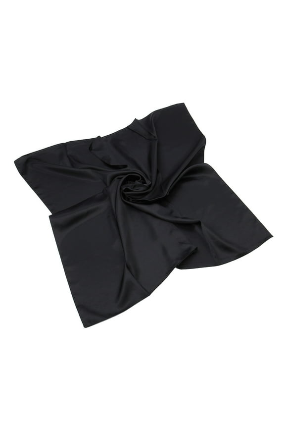 Elegant Large Silk Feel Solid Color Satin Square Scarf Wrap