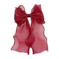 thumbnail image 1 of Elegant Large Silk Hair Bow Clips For Women And Girls Long Tail French Ribbon Hair Accessories, 1 of 4