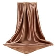 thumbnail image 1 of Elegant Large Square Satin Head Scarf Silk Hair Wrap Bandana For Women Fashion Accessory Sleeping Cap, 1 of 6