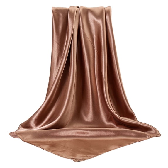 Elegant Large Square Satin Head Scarf Silk Hair Wrap Bandana For Women Fashion Accessory Sleeping Cap