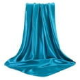 thumbnail image 1 of Elegant Large Square Satin Head Scarf Silk Hair Wrap Bandana For Women Fashion Accessory Sleeping Cap, 1 of 8
